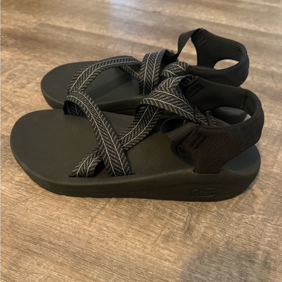 Chaco cushy Black Sandals with Textured Footbed main image 5